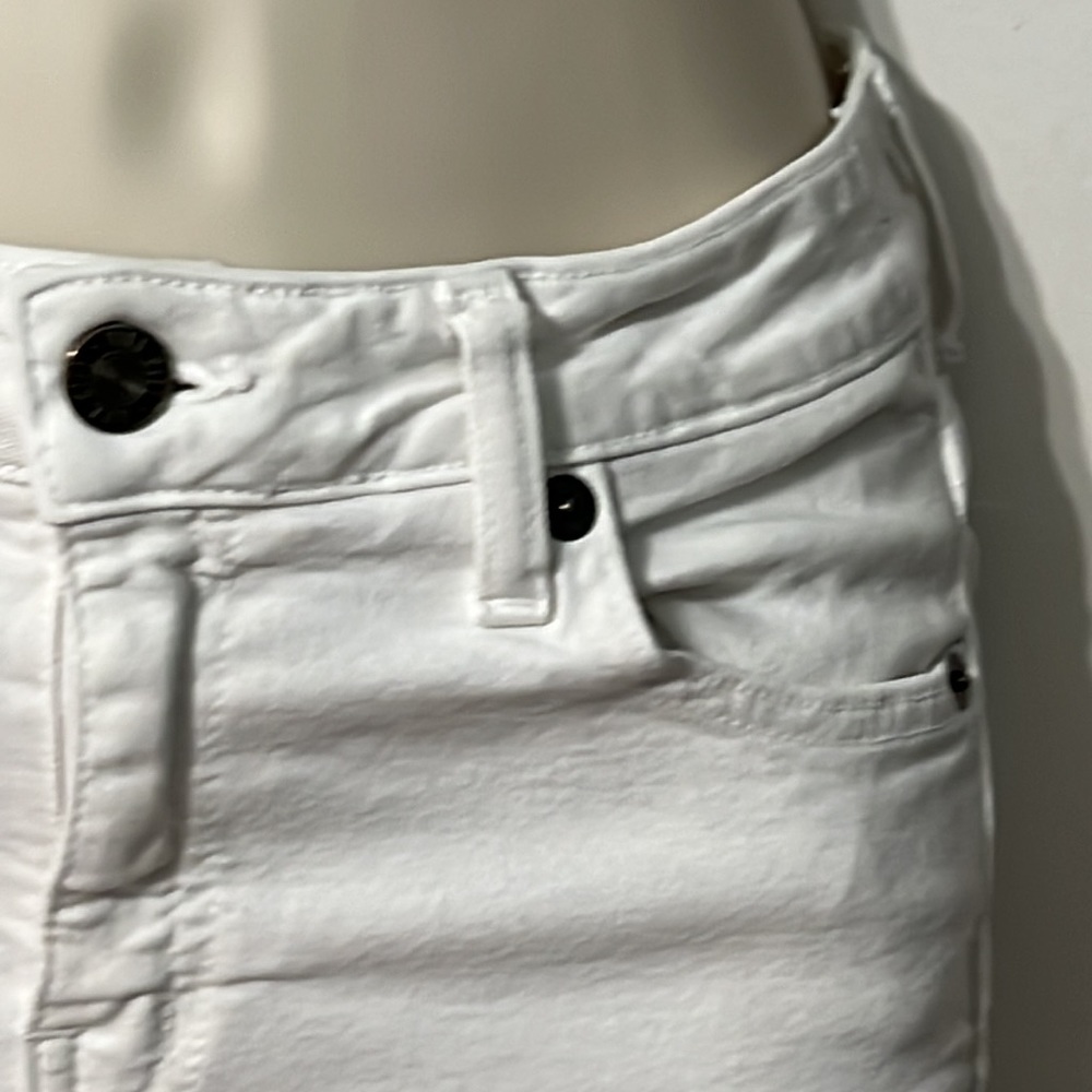 Kill City Women’s Cuffed White Denim Shorts Size XS - Picture 4 of 9